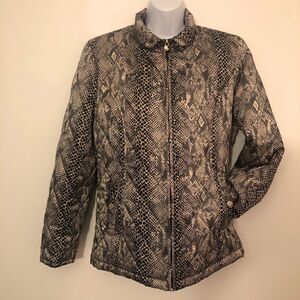 Lovely Easy Spirit Size Large Snake Skin Jacket!